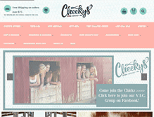Tablet Screenshot of cheekysboutique.com